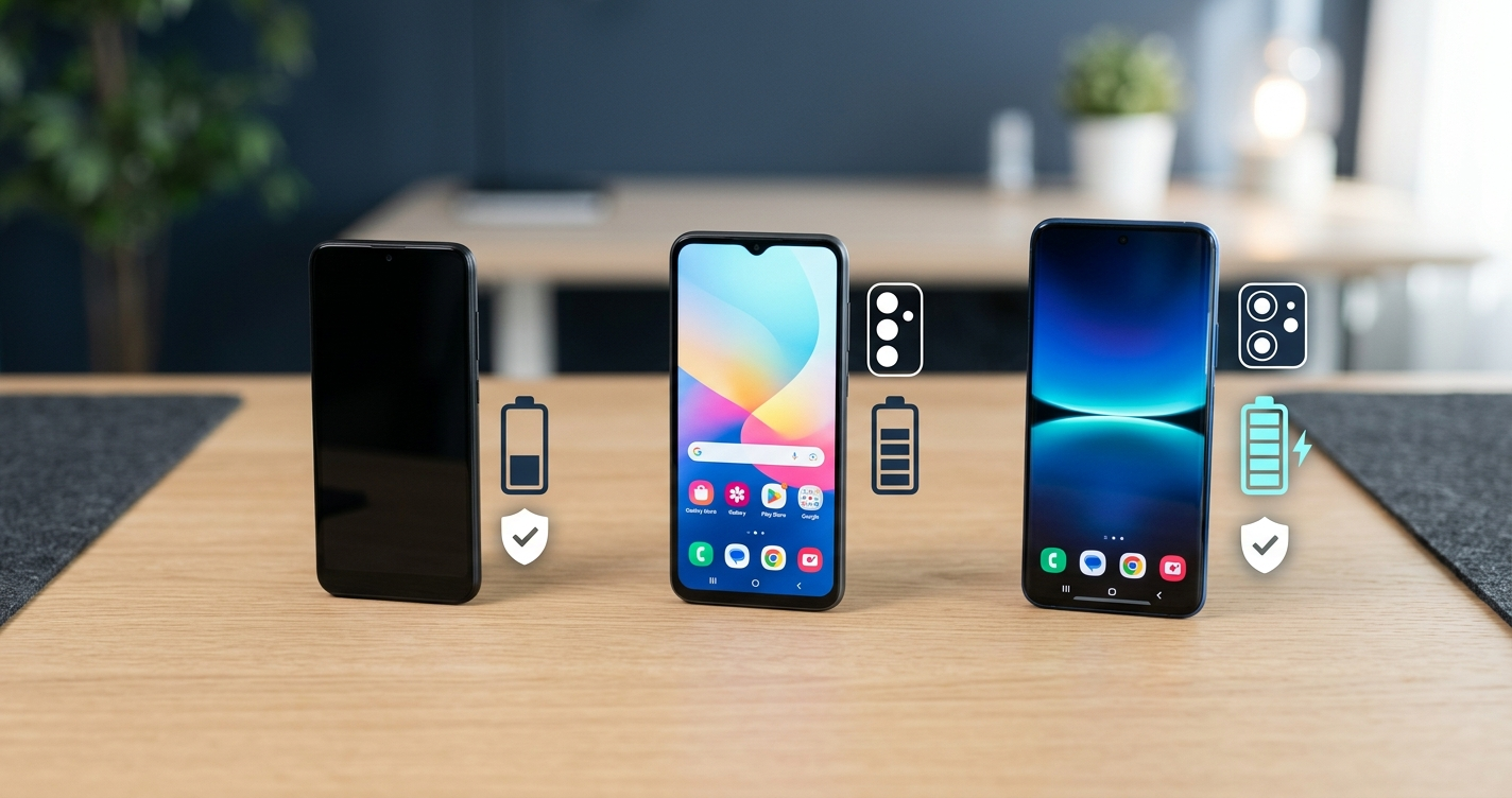 best budget phone — comparing affordable smartphones by camera, battery, display, and software support in 2026