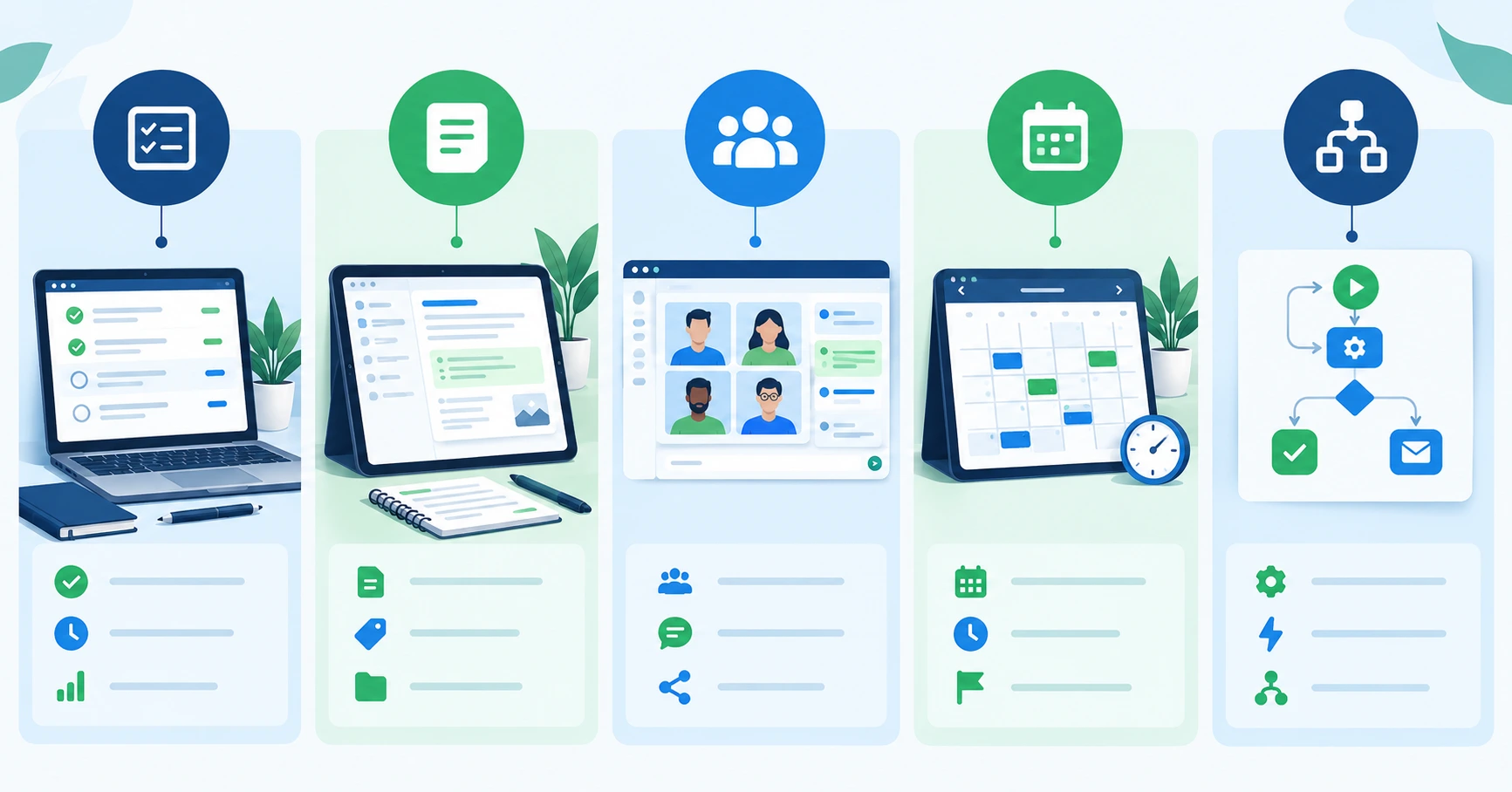 productivity tools — task, notes, team, calendar, and automation categories compared in 2026
