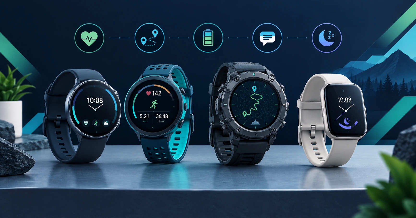 smartwatches — comparing fitness, battery, GPS, notifications, and health tracking in 2026